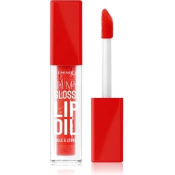 Rimmel Oh My Gloss! Lip Oil масло от нар с хидратиращ ефект цвят 004 Vivid Red 4, 5ml