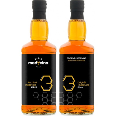 Medovina Elisa dárek k 33. výročí 11% 2 x 0,5 l