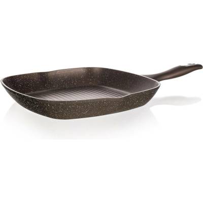 BANQUET pánev steaková 28x28x4,8cm nepřiln.povrch GRANITE Dark Brown MAT369775