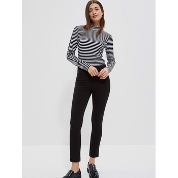 Moodo Бяло-черна дамска блуза на райета Moodo Moodo | Cheren | ЖЕНИ | XS