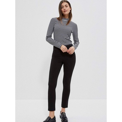 Moodo Бяло-черна дамска блуза на райета Moodo Moodo | Cheren | ЖЕНИ | XS