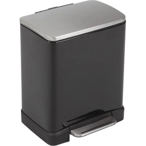 EKO 20 л. черен кош за отпадъци с педал ЕКО от серия e-cube (eko926820black)