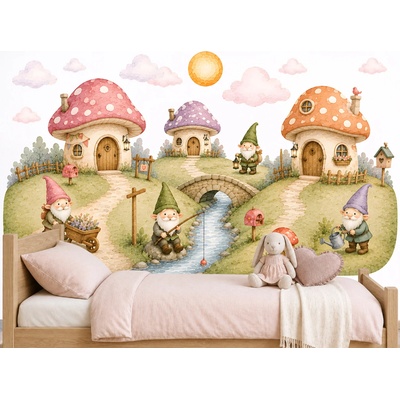 Nalepte.cz Kopečkov Skřítkov detské nálepky na stenu arch 238 x 120 cm
