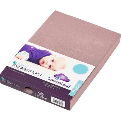 Träumeland prostěradlo tencel malve-rose 70x140
