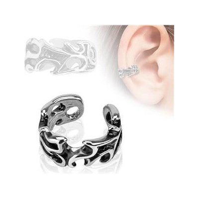 Šperky4U falešný piercing do ucha klips s ornamenty FP1003