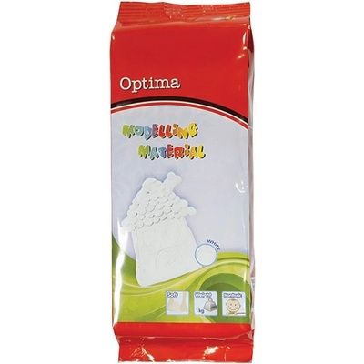 Optima Пластилин optima глина за моделиране бяла 1 кг 100092 (100092)