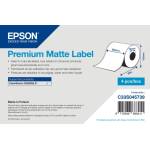 Epson C33S045739 Premium Matte, за ColorWorks, 203 мм x 60 м, бели самозалепващи етикети (C33S045739)