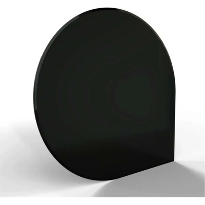 HS Flamingo Sklo pod kachle kvapka, čierne, 1100 x 1100 x 6 mm
