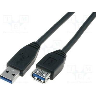Digitus AK-300203-018-S USB 3.0, USB A zásuvka, USB A vidlice, niklovaný, 1,8m