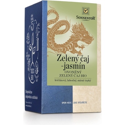 Sonnentor Zelený čaj jasmín Bio 6 x 27 g
