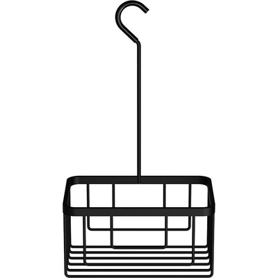 DECOR WALTHER Рафт за душ Basic с кръгла кука черен мат (0847960)