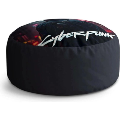 Sablio Taburet Circle Cyberpunk 2077 Pohled do města: 38x48 cm
