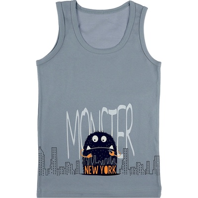 Evona chlapecký nátělník se širokými ramínky G modrá