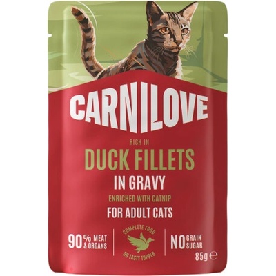 Carnilove Cat Pouch Gravy Duck & Catnip 85 g