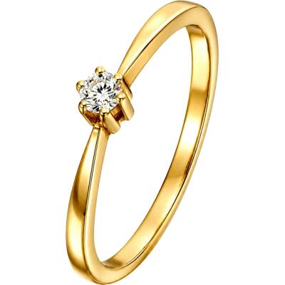 Zlaton Prsten žluté zlato s diamantem N07042602503