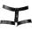 Ouch! PU Leather Female Chastity Belt with Leg Restraint
