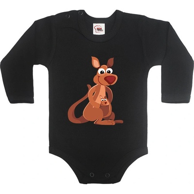 Dětské body Klokan Černá Canvas Dětské body Bezvatriko.cz