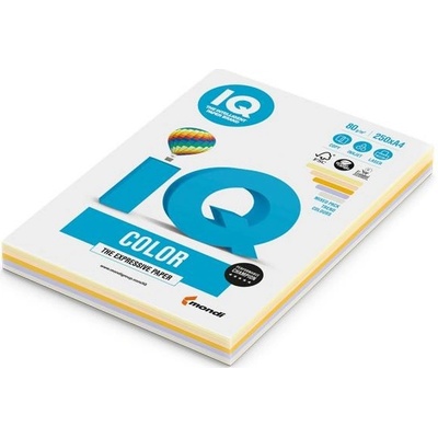 farebný papier IQ color 5x50 mix trendové farby A4 80g Mondi