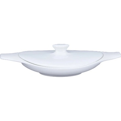 RAK Porcelain Mělká zapékací miska s uchem Feelings bílá 26 cm