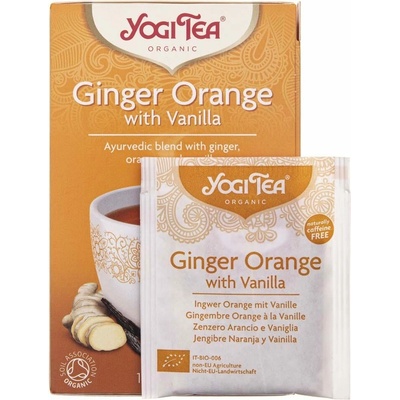 Yogi Tea Zázvor Pomeranč s vanilkou 17 x 1,8 g