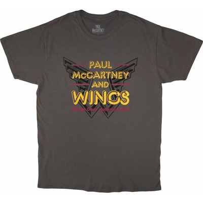 Paul McCartney tričko Wings Over America 76 šedé