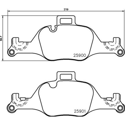 Sada brzdových platničiek kotúčovej brzdy BREMBO P 06 107