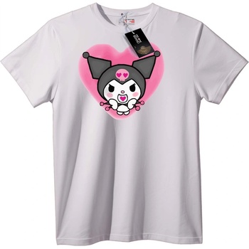 NOONEBRAND Тениска Kuromi сърце - XXS, Black
