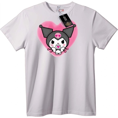 NOONEBRAND Тениска Kuromi сърце - XXS, Black