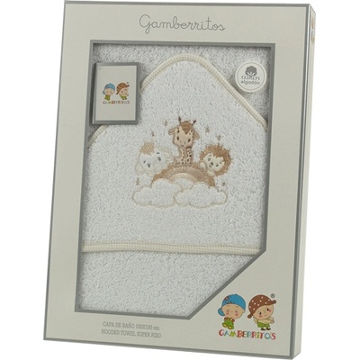 Gamberritos Хавлия 100х100 см. , Животни бежов кант (109702)