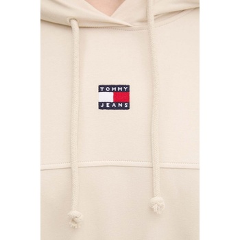 Tommy Hilfiger Суичър Tommy Jeans в бежово с качулка с изчистен дизайн DW0DW18668 (DW0DW18668)