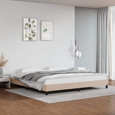 Nábytek XL 346927 Rám postele cappuccino umělá kůže