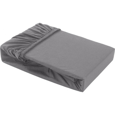 Klinmam Home bavlna napínací prostěradlo Elastan šedé 90-100x200