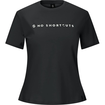 Scott Дамска тениска Scott Women's Tee No Shortcuts S/S T-shirt - Black (916-6373-0112)