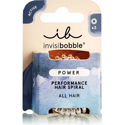 Invisibobble Active POWER gumička do vlasov 3 ks farba Crystal Clear