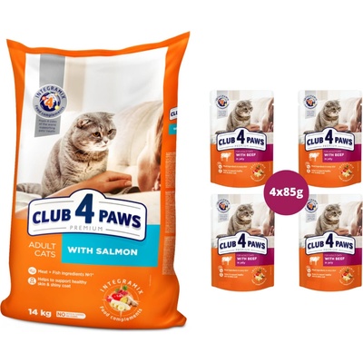 Club4Paws premium s lososom 14 kg