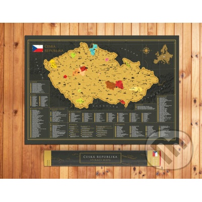 Stírací mapa Česka