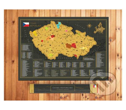 Stírací mapa Česka