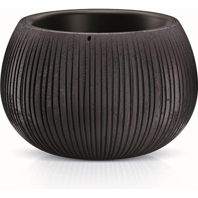 PROSPERPLAST Kvetináč s vkladom BETON BOWL čierny 18 cm