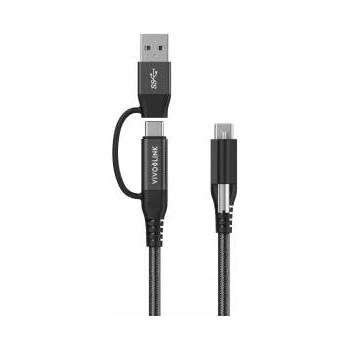 VivoLink PROUSBCMM1.5ADP USB cable 1.5 m USB 3.2 Gen 2 (3.1 Gen 2) USB C Black