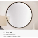 Image 1 of Casa Chic Fournier Стенно огледало с метална рамка, кръгло 58, 8 x 58, 8 см (EL-MIR-MET-60X60-GLD) (EL-MIR-MET-60X60-GLD)