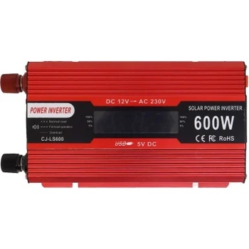 Image 1 of UKC Инвертор за автомобил cj-ls600, 12v-220v, 600w - с дисплей