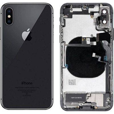 Apple iPhone X - Zadní Housing - Space Gray s malými díly