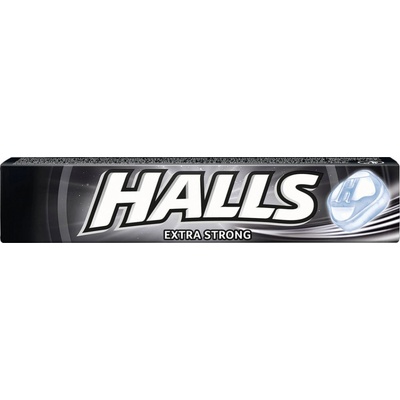Halls Extra strong tvrdé cukríky 33 g