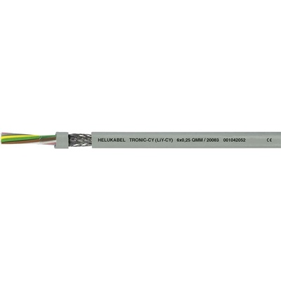 Helu 16478 dátový kábel LiYCY 5 x 1 mm² sivá 100 m