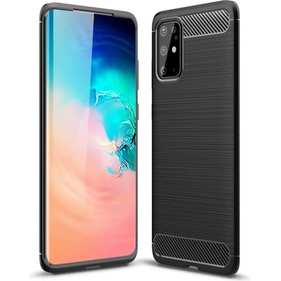 Samsung Galaxy S20 Plus Удароустойчив Carbon Fiber Калъф и Протектор