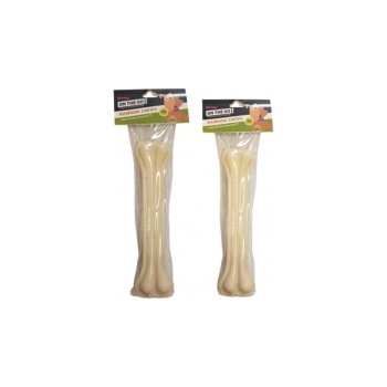 Pet Interest White Pressed Bones - Лакомство за кучета, бели кокали от пресована кожа, 1 брой в пакет 27 см