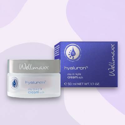 Wellmaxx Hyaluron Day/Night Creme (denný a nočný hyaluronový krém Absolute rich) 50 ml