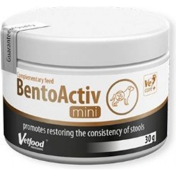 VetFood Bentoactiv - хранителна добавка на прах при диария и лошо храносмилане, 30 грама - Полша