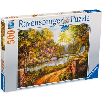 Image 1 of Ravensburger Пъзел Ravensburger от 500 части - Вила на реката (16582)