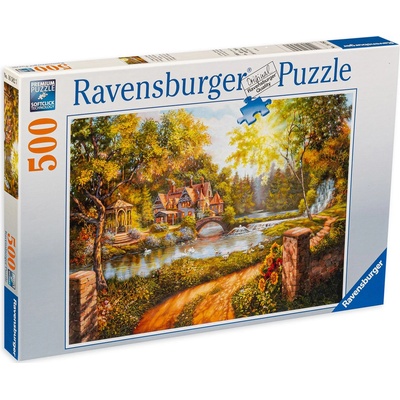 Ravensburger Пъзел Ravensburger от 500 части - Вила на реката (16582)